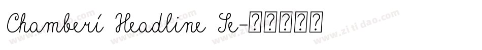 Chamberí Headline Se字体转换